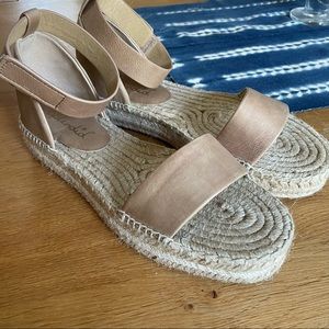 Splendid Tan Jensen Platform Espadrilles